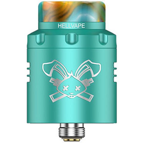 Hellvape Dead Rabbit RDA V3 Turquoise On White Background