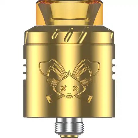 Hellvape Dead Rabbit Solo RDA Gold On White Background