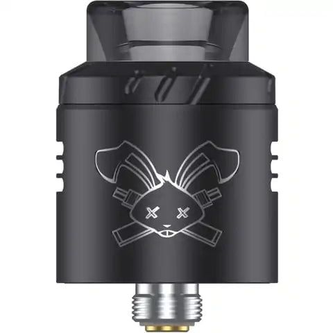 Hellvape Dead Rabbit Solo RDA Matte Black On White Background