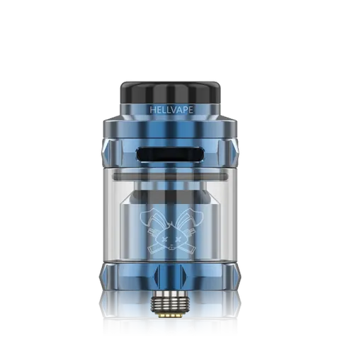 hellvape dead rabbit solo rta blue on black background