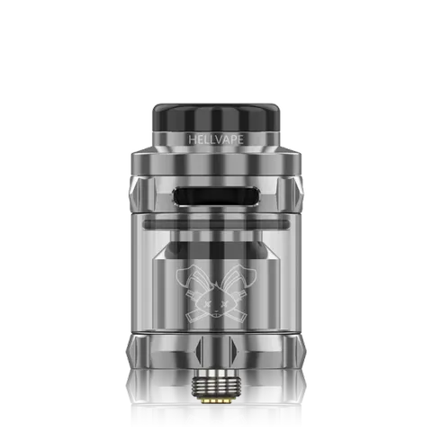 hellvape dead rabbit solo rta gunmetal on black background