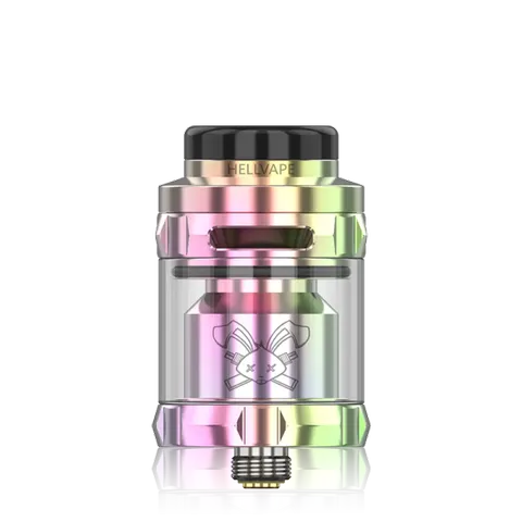 hellvape dead rabbit solo rta rainbow on black background