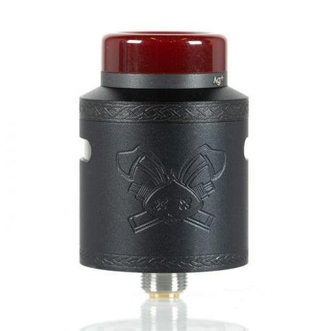 Hellvape Dead Rabbit V2 RDA Matte Full Black On White Background