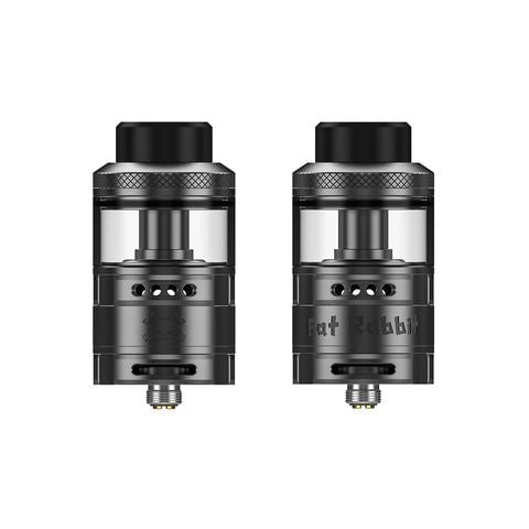 Hellvape Fat Rabbit RTA 28mm Gunmetal On White Background