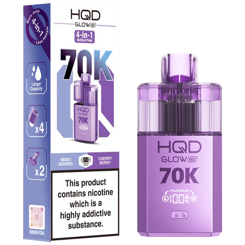 HQD Glow Air 70k Vape Kit Mixed Berries & Cherry Berry