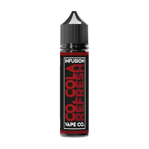 infusion vape co 50ml cola on black background