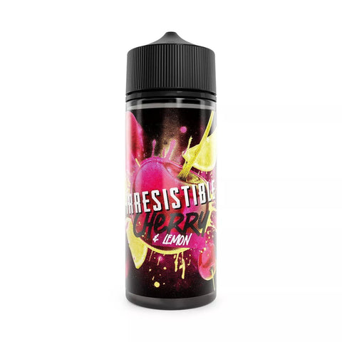 Irresistible Cherry 100ml Shortfill E-Liquids Cherry & Lemon On White Background