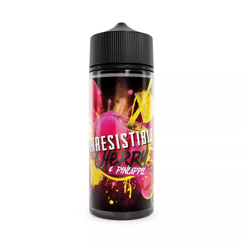 Irresistible Cherry 100ml Shortfill E-Liquids Cherry & Pineapple On White Background