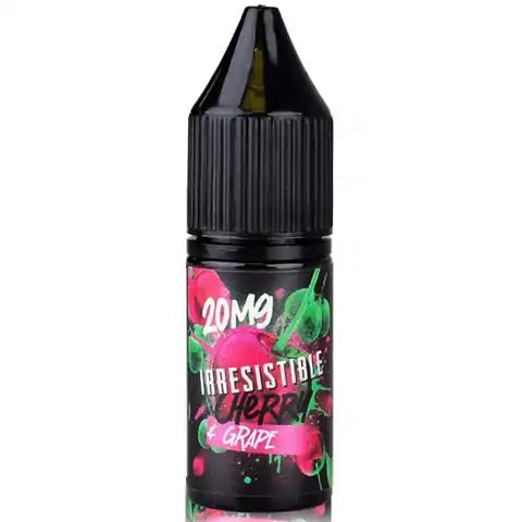 Irresistible Cherry 10ml Nic Salts Cherry & Grape / 20mg On White Background