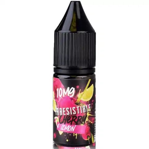 Irresistible Cherry 10ml Nic Salts Cherry & Lemon / 10mg On White Background