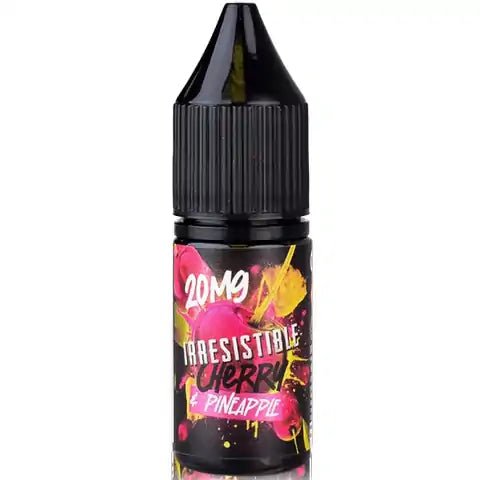 Irresistible Cherry 10ml Nic Salts Cherry & Pineapple / 20mg On White Background