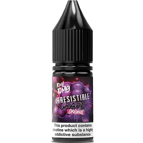 Irresistible Grape 10ml Nic Salts Grape Original / 20mg On White Background