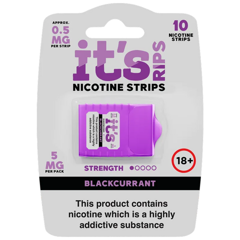 It's Rips Nicotine Strips Blackcurrant 0.5mg
