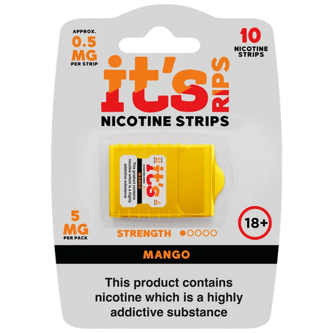 It's Rips Nicotine Strips Mango 0.5mg