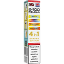 IVG 2400 Reload 4-in-1 Multi Flavour Prefilled Vape Pods Banana Edition