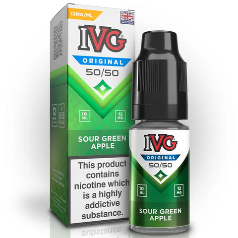 IVG 50/50 Original E-liquids 10ml Sour Green Apple 12mg