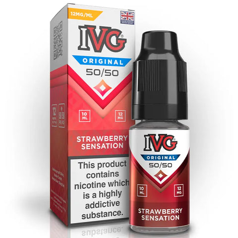 IVG 50/50 Original E-liquids 10ml Strawberry Sensation 12mg