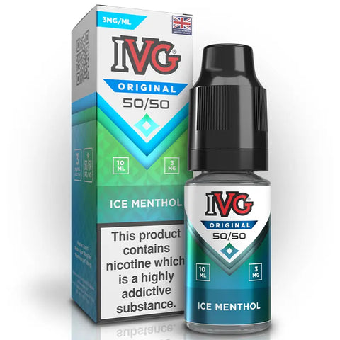 IVG 50/50 Original E-liquids 10ml Ice Menthol 3mg