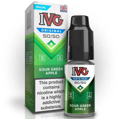 IVG 50/50 Original E-liquids 10ml Sour Green Apple 3mg