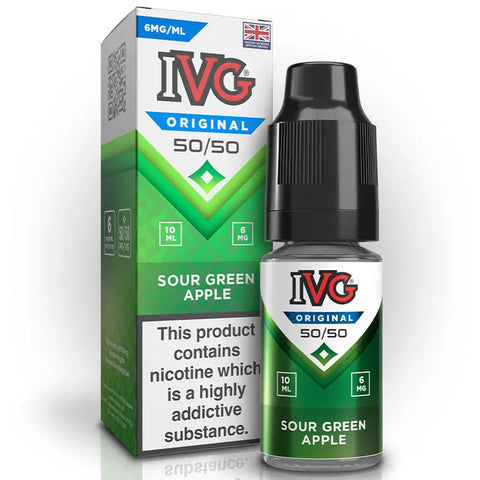 IVG 50/50 Original E-liquids 10ml Sour Green Apple 6mg
