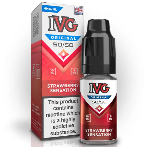 IVG 50/50 Original E-liquids 10ml Strawberry Sensation 6mg