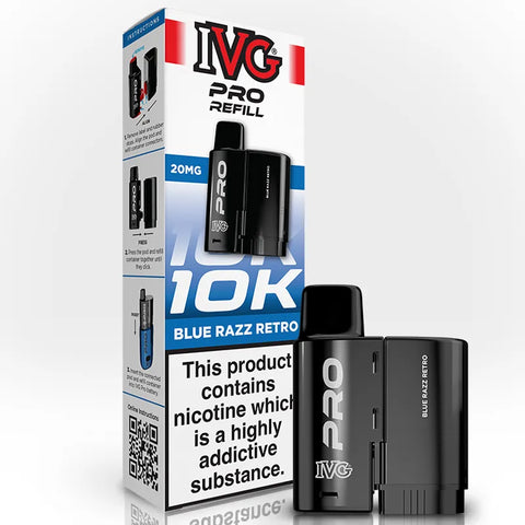 IVG Pro Prefilled Replacement Pods Blue Razz Retro