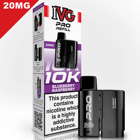 IVG Pro Prefilled Replacement Pods Blueberry Raspberry 20mg