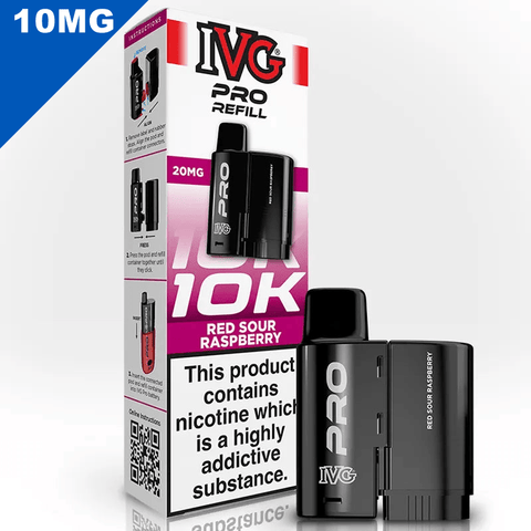 IVG Pro Prefilled Replacement Pods Red Sour Raspberry 10mg