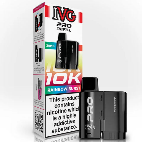 IVG Pro Prefilled Replacement Pods Rainbow Burst