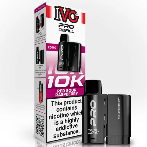 IVG Pro Prefilled Replacement Pods Red Sour Raspberry