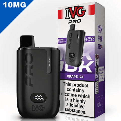 IVG Pro Vape Pod Kit Grape Ice 10mg
