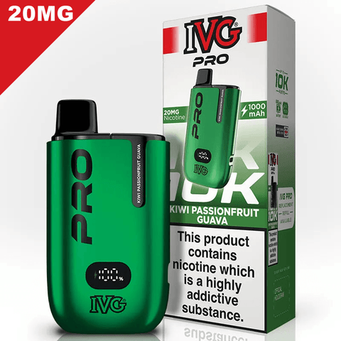 IVG Pro Vape Pod Kit Kiwi Passionfruit Guava 20mg