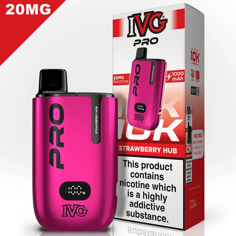 IVG Pro Vape Pod Kit Strawberry Hub 20mg