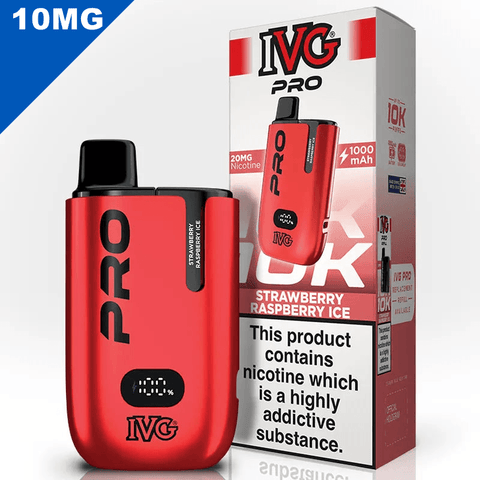 IVG Pro Vape Pod Kit Strawberry Raspberry Ice 10mg