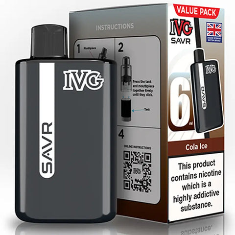 IVG SAVR Prefilled Pod Vape Kit Cola Ice