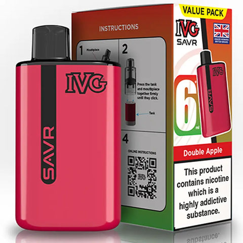 IVG SAVR Prefilled Pod Vape Kit Double Apple