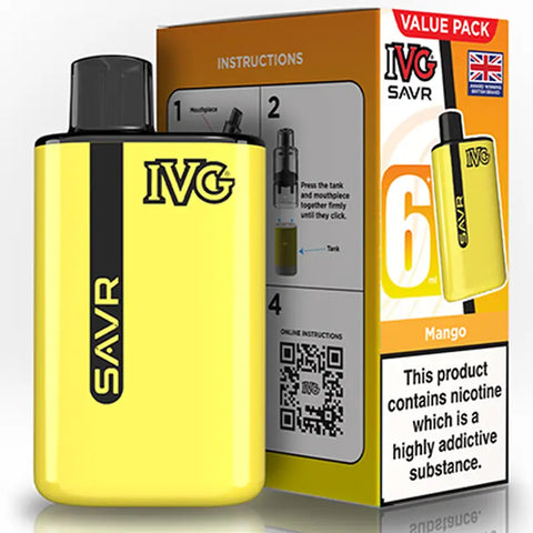 IVG SAVR Prefilled Pod Vape Kit Mango