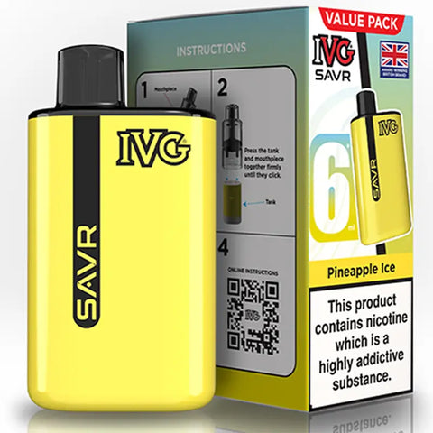 IVG SAVR Prefilled Pod Vape Kit Pineapple Ice