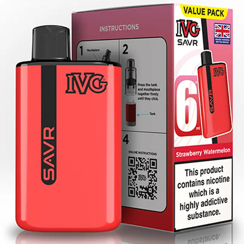 IVG SAVR Prefilled Pod Vape Kit Strawberry Watermelon