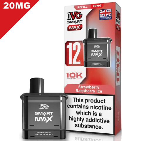 IVG Smart Max Replacement Prefilled Pods Strawberry Raspberry Ice 20mg