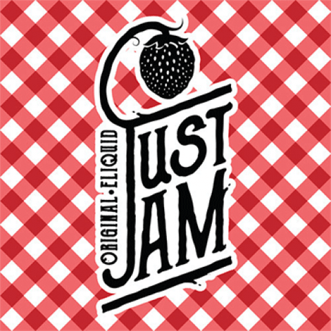 Just Jam 100ml Shortfill E-Liquids On White Background