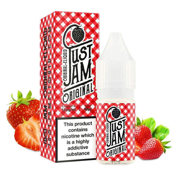 Just Jam 50/50 E-Liquids 10ml 3mg / Original On White Background