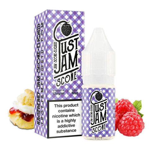 Just Jam 50/50 E-Liquids 10ml 3mg / Scone On White Background