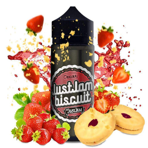 Just Jam Biscuit 100ml Shortfill E-Liquids Original On White Background