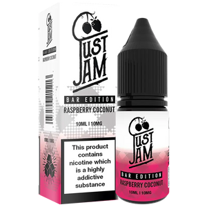 Just Jam Raspberry Coconut Bar Edition Nic Salt 10ml