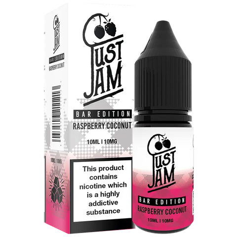 Just Jam Raspberry Coconut Bar Edition Nic Salt 10ml
