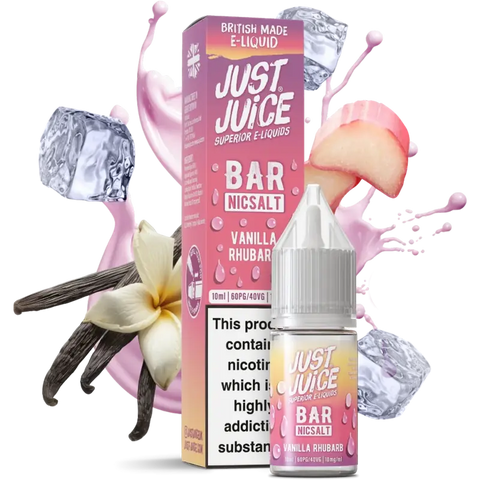 Just Juice Bar Nic Salt Vanilla Rhubarb