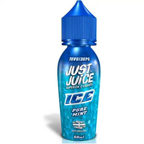 Just Juice ICE 50ml Shortfill E-Liquids Pure Mint On White Background