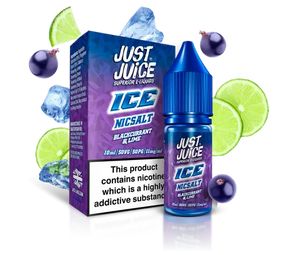 Just Juice ICE Nic Salt E-Liquids Blackcurrant & Lime