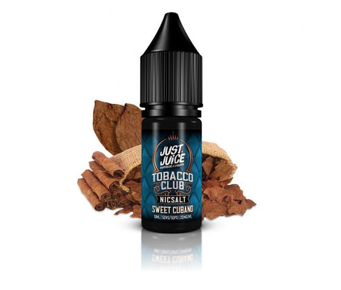 Just Juice Tobacco Club Nic Salts 5mg / Sweet Cubano On White Background